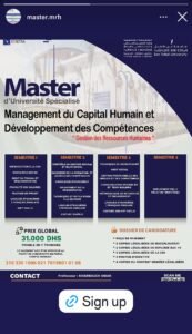 Publicité pour un Master Non Reconnue
